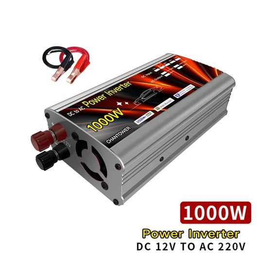12V to 220V Solar Car Power Inverter – 500W / 1000W / 1500W / 2000W Converter & Auto Charger
