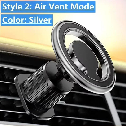 360° Rotatable Magnetic Car Phone Holder – Dashboard & Air Vent Mount