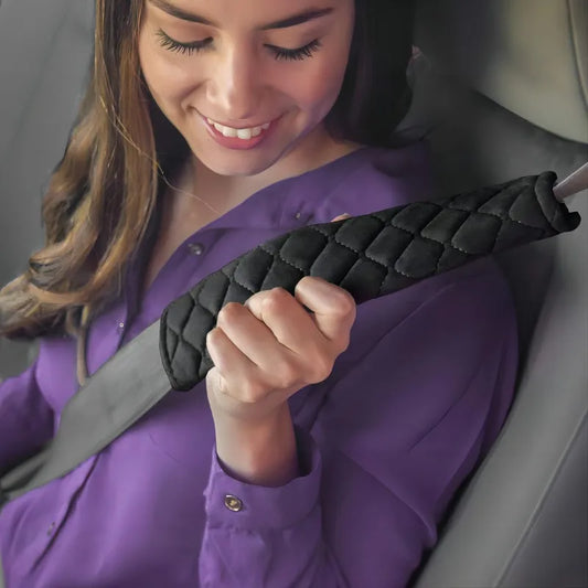 Adjustable & Comfortable Seat Belt Covers – Soft Velvet Fabric for Car, Truck, SUV & Backpacks