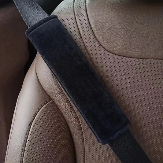 Car Seat Belt Shoulder Pad Cover – Soft Comfortable Universal Fit, Adjustable Safety Belt Protector, Driving Accessory