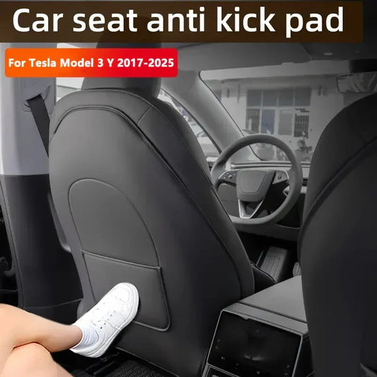 Car Seat Back Protective Mat – For Tesla Model 3 / Y Full Seat Anti-Kick Pad
