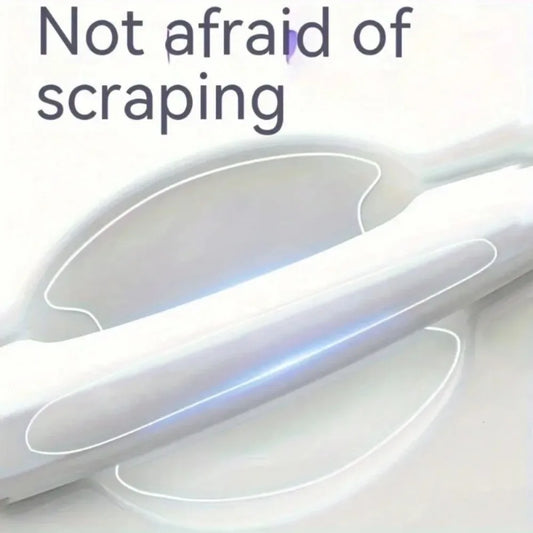 8PCS Car Door Handle Scratch-Resistant Stickers Set – Handle & Bowl Protective Decorative Film