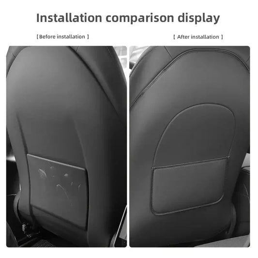 Car Seat Back Protective Mat – For Tesla Model 3 / Y Full Seat Anti-Kick Pad