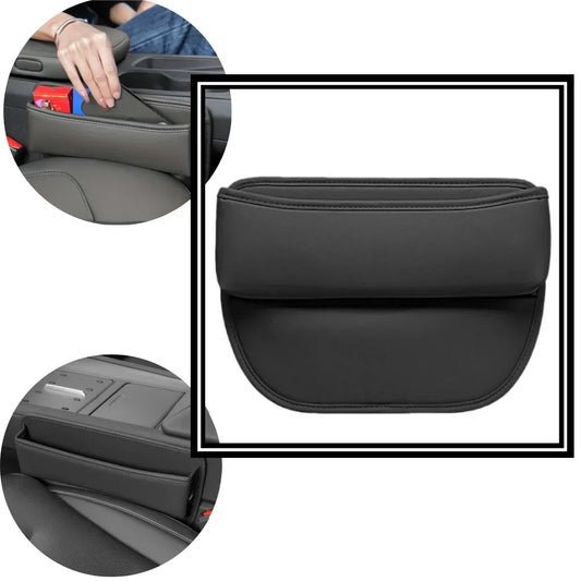 1pc Universal Car Seat Gap Organizer – PU Leather Console Side Pocket